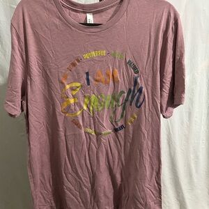 Bella Canvas Mauve 'I Am Enough' Short Sleeve Tee